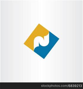 n logo letter sign element vector icon