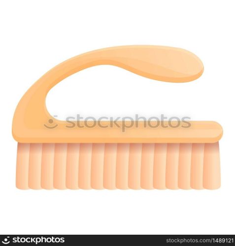 Nail brush icon. Cartoon of nail brush vector icon for web design isolated on white background. Nail brush icon, cartoon style