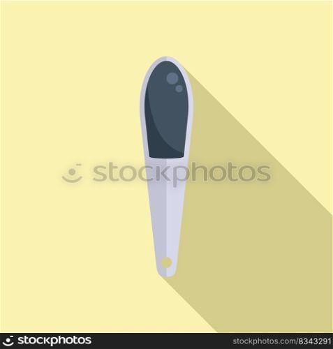 Nail cutter icon flat vector. Polish element. Salon cosmetic. Nail cutter icon flat vector. Polish element