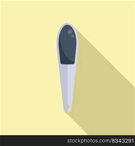 Nail cutter icon flat vector. Polish element. Salon cosmetic. Nail cutter icon flat vector. Polish element