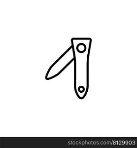 nail cutter icon vector design templates white on background
