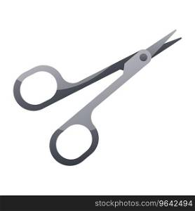 Nail cutting scissors, clipper. Pedicure, manicure in beauty spa salon tools, accessories. Polished fin≥rnails, equipment, tools. Beauty treatment, skin and body care routi≠, fin≥r care.