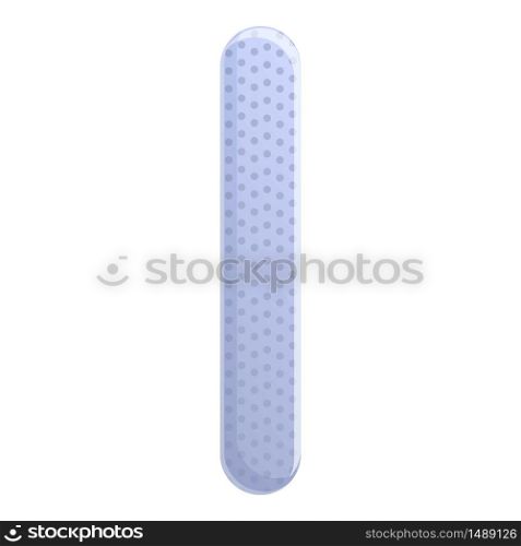 Nail file icon. Cartoon of nail file vector icon for web design isolated on white background. Nail file icon, cartoon style