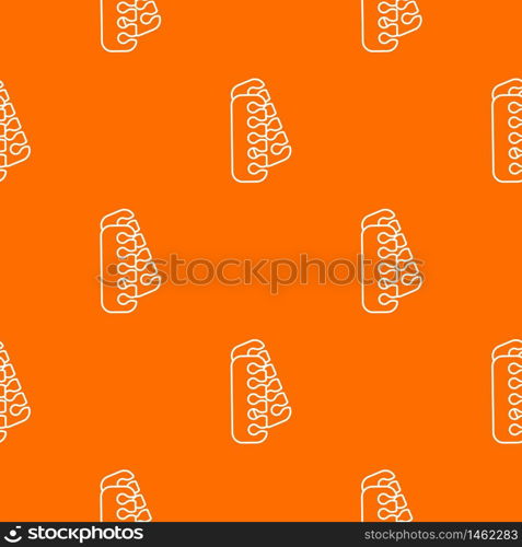 Nail foot tool separator pattern vector orange for any web design best. Nail foot tool separator pattern vector orange