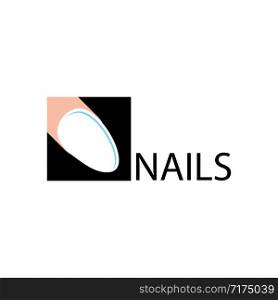 nail logo vector