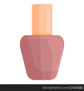 Nail polish icon cartoon vector. Manicure bottle. Varnish enamel. Nail polish icon cartoon vector. Manicure bottle