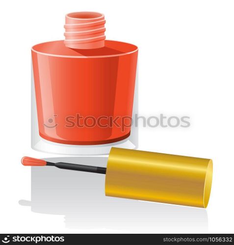 nail polish vector illustration isolated on white background