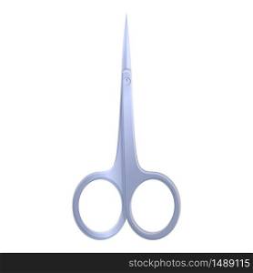 Nail scissors icon. Cartoon of nail scissors vector icon for web design isolated on white background. Nail scissors icon, cartoon style