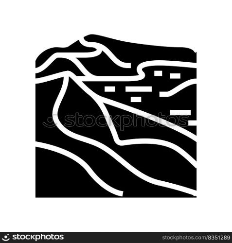 namib desert glyph icon vector. namib desert sign. isolated symbol illustration. namib desert glyph icon vector illustration