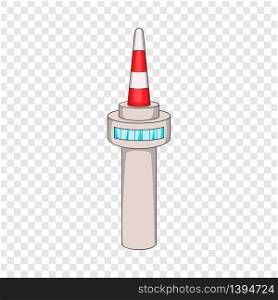 Namsan tower in Seoul icon. Cartoon illustration of Seoul tower vector icon for web design. Namsan tower in Seoul icon, cartoon style