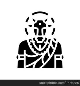 heracles greek god ancient glyph icon vector. heracles greek god ...