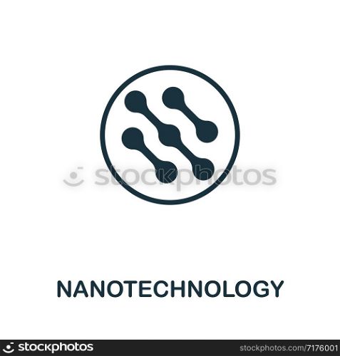 Nanotechnology vector icon illustration. Creative sign from biotechnology icons collection. Filled flat Nanotechnology icon for computer and mobile. Symbol, logo vector graphics.. Nanotechnology vector icon symbol. Creative sign from biotechnology icons collection. Filled flat Nanotechnology icon for computer and mobile