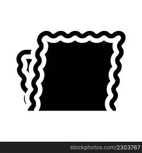 napkin tissue glyph icon vector. napkin tissue sign. isolated contour symbol black illustration. napkin tissue glyph icon vector illustration