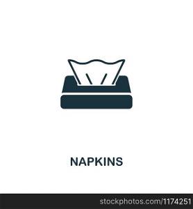 Napkins icon. Premium style design from hygiene collection. Pixel perfect napkins icon for web design, apps, software, printing usage.. Napkins icon. Premium style design from hygiene icons collection. Pixel perfect Napkins icon for web design, apps, software, print usage