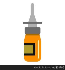 Nasal drops icon flat isolated on white background vector illustration. Nasal drops icon isolated