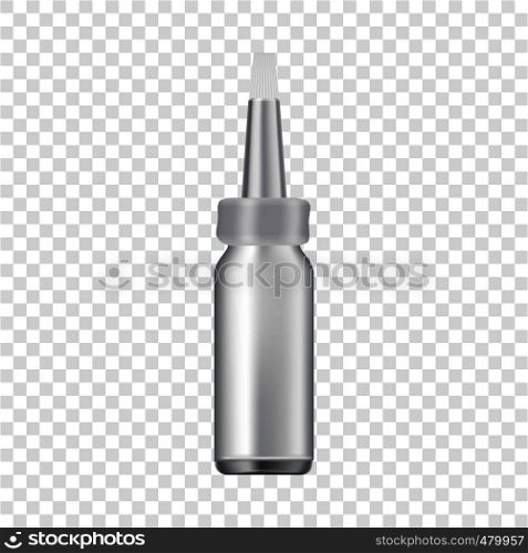 Nasal drops icon. Realistic illustration of nasal drops vector icon for web. Nasal drops icon, realistic style