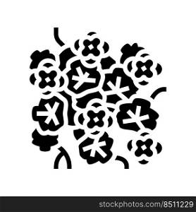 nasturtium liana glyph icon vector. nasturtium liana sign. isolated symbol illustration. nasturtium liana glyph icon vector illustration