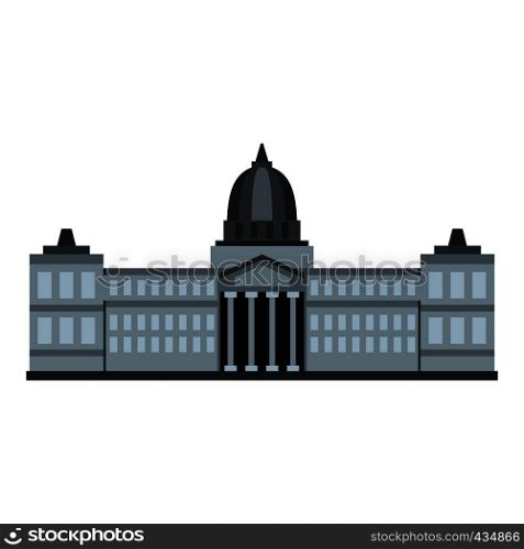 National Congress Building, Argentina icon flat isolated on white background vector illustration. National Congress Building, Argentina icon