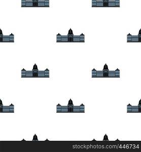 National Congress Building, Argentina pattern seamless background in flat style repeat vector illustration. National Congress Building pattern seamless
