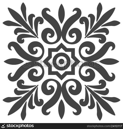 National ethno pattern flowers plant, vector classic ethno pattern