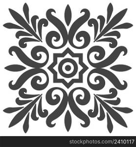 National ethno pattern flowers plant, vector classic ethno pattern