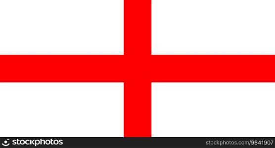 National flag england with in official Royalty Free Vector