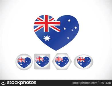 National flag of Australia themes idea design