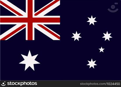 National flag of Australia Vector illustration eps 10. National flag of Australia Vector illustration