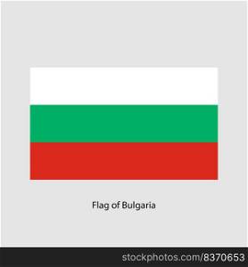 National flag of Bulgaria on a light background. Vector drawing.