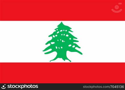 National flag of Lebanon