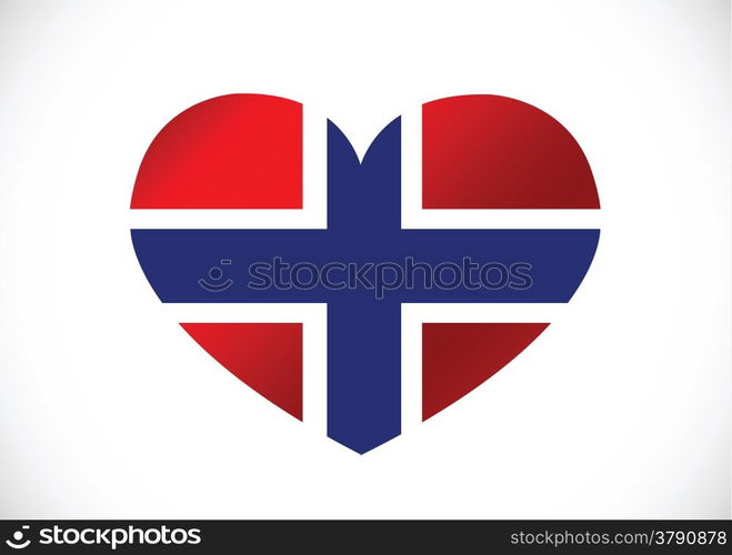 National flag of Norway idea design