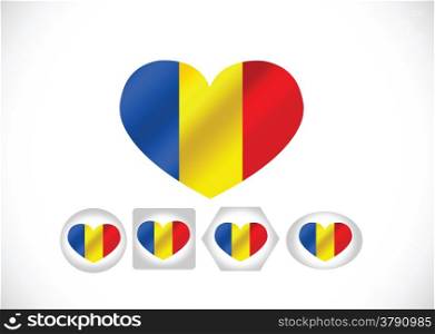 National flag of Romania themes idea design