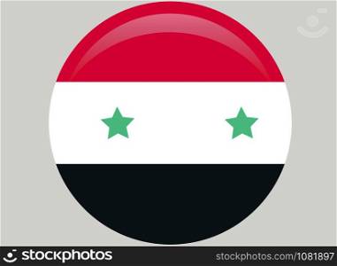 National flag of Syria with correct proportions and color scheme