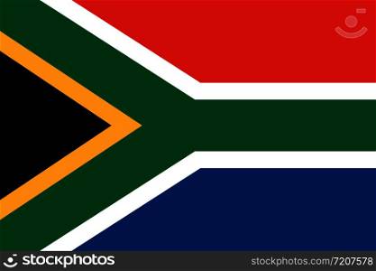 National flag South Africa. Vector eps10 illustration