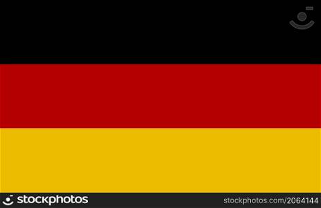 National Germany flag. Vector illustration