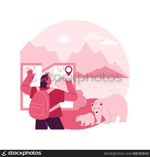National parks creation abstract concept vector illustration. Tourist destination, environment preservation, natural park, recreational area creation, hiking trail creation abstract metaphor.. National parks creation abstract concept vector illustration.