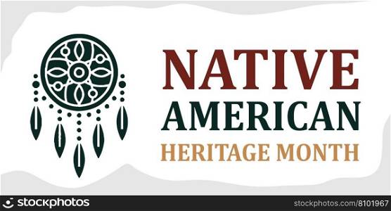 Native american heritage month Royalty Free Vector Image