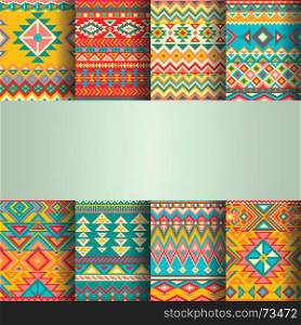 native american seamless pattern wallpaper vector art