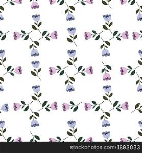 Natural flowers seamless pattern isolated on white background. Floral wallpaper. Vintage botany texture. Design for fabric, textile print, wrapping, cover. Vector illustration.. Natural flowers seamless pattern isolated on white background.