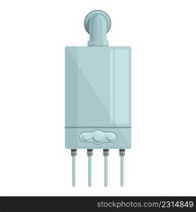Natural gas boi≤r icon cartoon vector. Home heater. Hot thermal. Natural gas boi≤r icon cartoon vector. Home heater