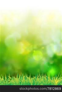 natural green background with selective focus. Vector illustration