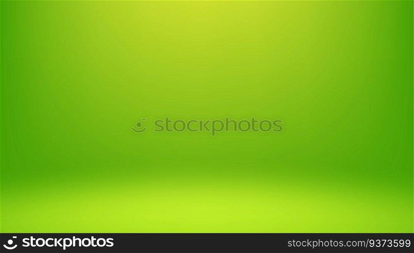 Natural green gradient abstract background. Simple and modern studio background.