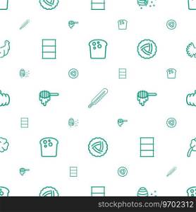Natural icons pattern seamless white background Vector Image