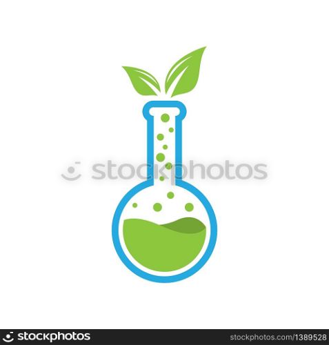 Natural lab logo icon vector design