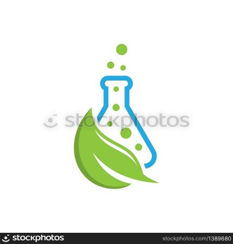 Natural lab logo icon vector design