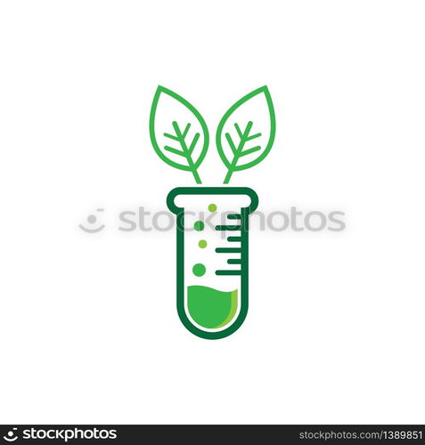 Natural lab logo icon vector design