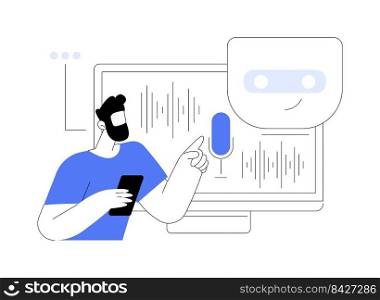 Natural language processing abstract concept vector illustration. AI natural language understanding, speech processing, NLP, machine learning, cognitive technology abstract metaphor.. Natural language processing abstract concept vector illustration.