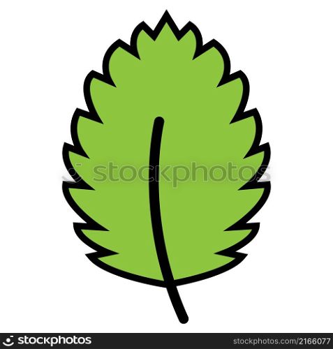 Natural leaf icon vector sign and symbol on trendy design