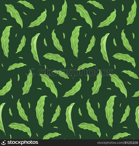 Natural Leaf Vector Seamless Pattern