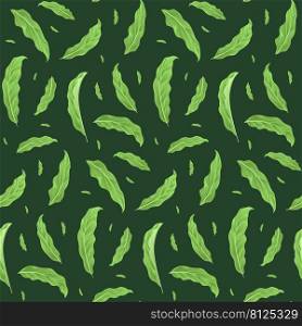 Natural Leaf Vector Seamless Pattern